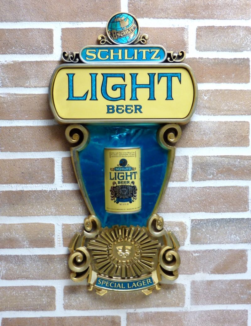 BEER SCHLITZ LIGHT Made in Usa