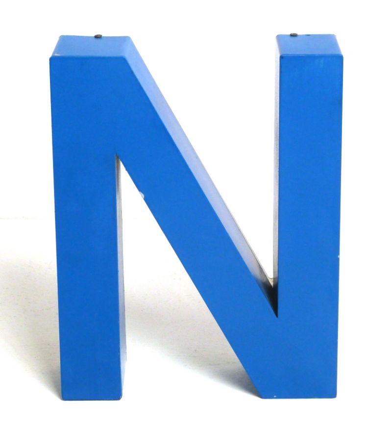 LETTER (N) METAL Made in Italy