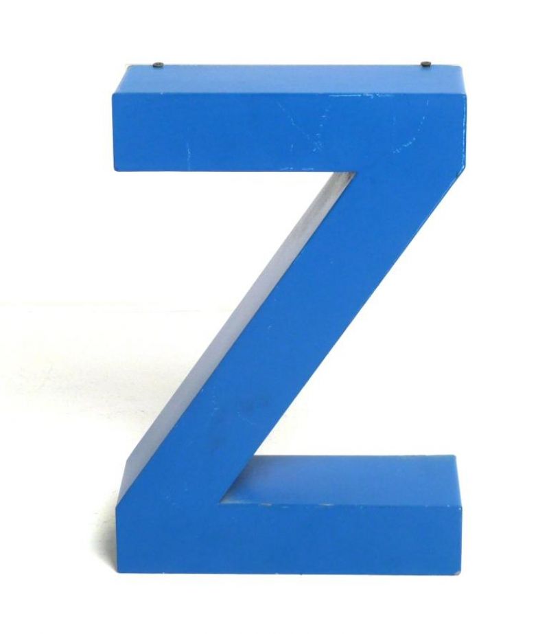 LETTER (Z) METAL Made in Italy