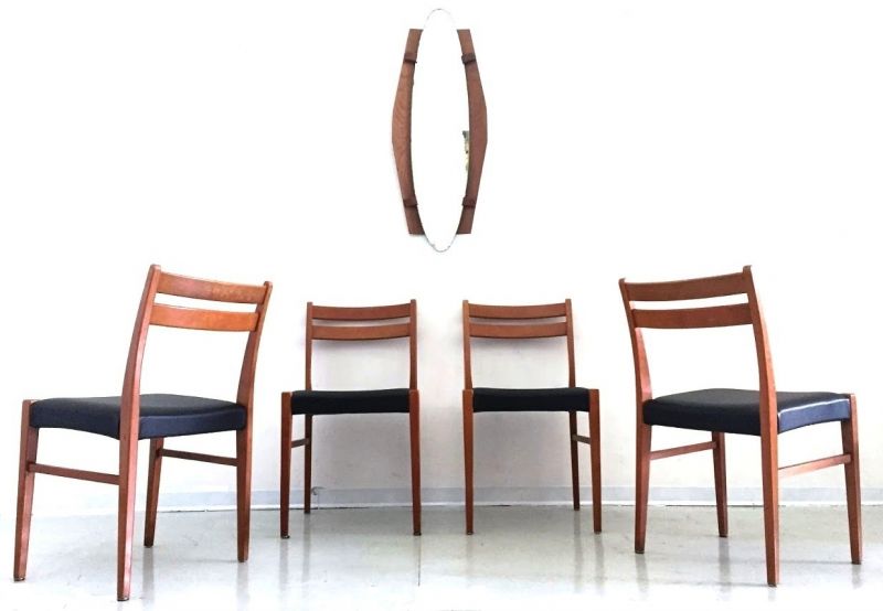 WAIMEA shop online - Set di 4 Sedie SCANDINAVE Anni 60 Made in Italy