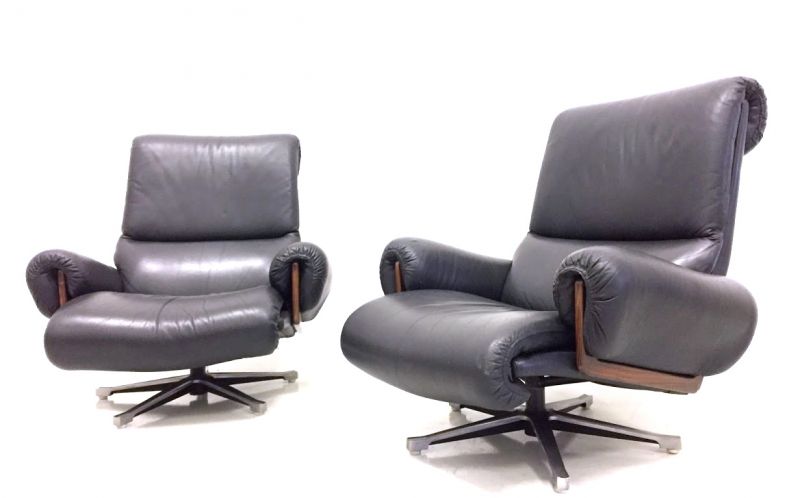 PAIR of Strassle ARMCHAIRS 1960s Design Vandenbeuck