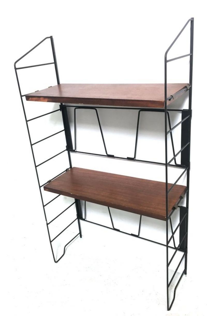 Modular Wall Bookcase 1960s-Made in Italy-