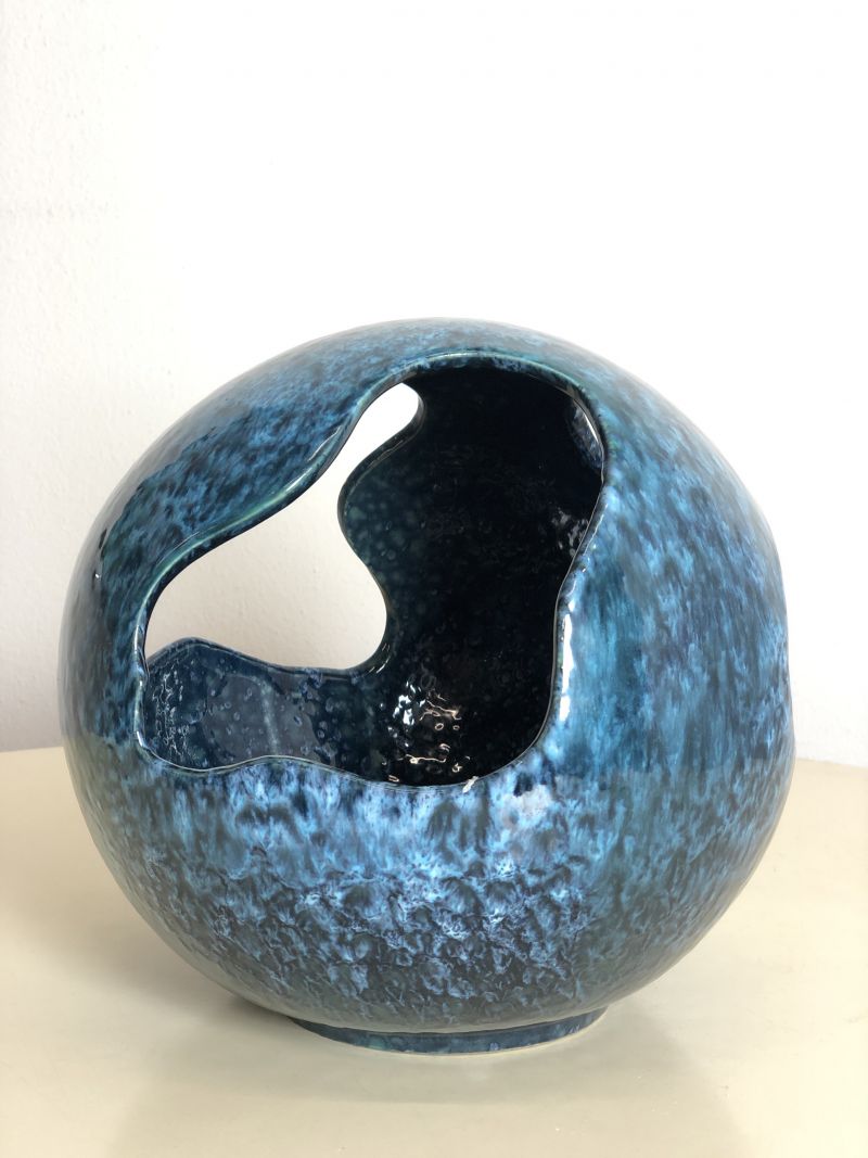 Vaso in Ceramica Modernista Anni 70 - Made in Italy-