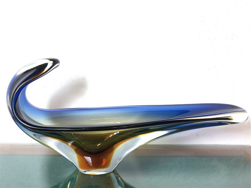 Submerged Pocket Empty Vase in Murano Glass 1960s Made in Italy