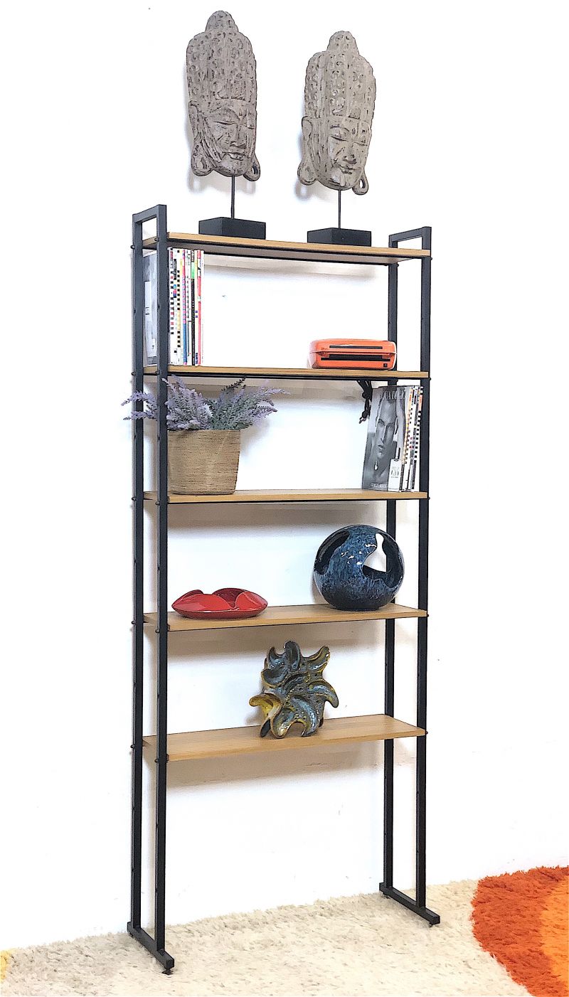 Modular Bookcase 1 Bay 60s Vintage (C) - Made in Italy -