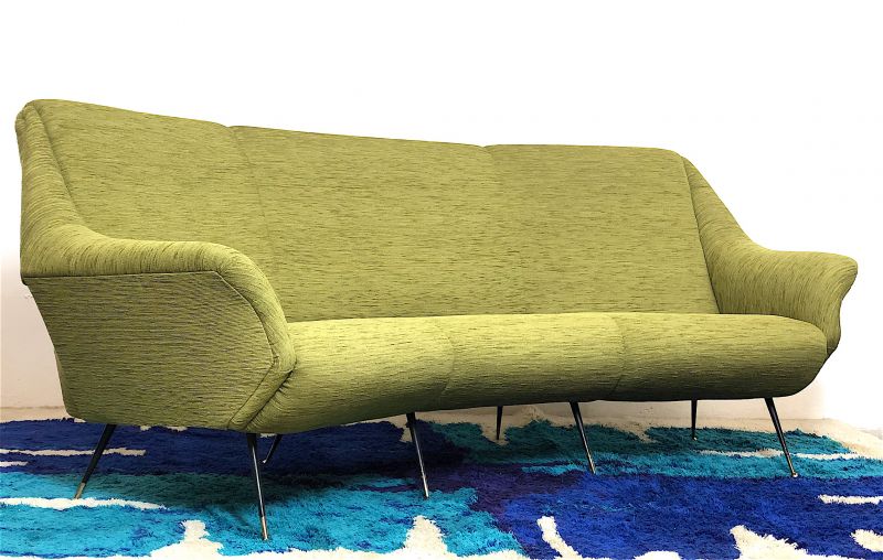 Divano 3 Posti Vintage design Gigi Radice per Minotti, anni '60 Made in Italy