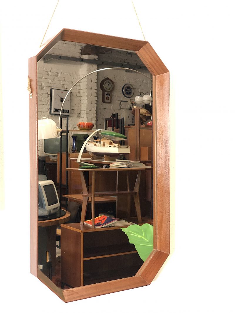 Rectangular Mirror from the 60s - Made in Italy -