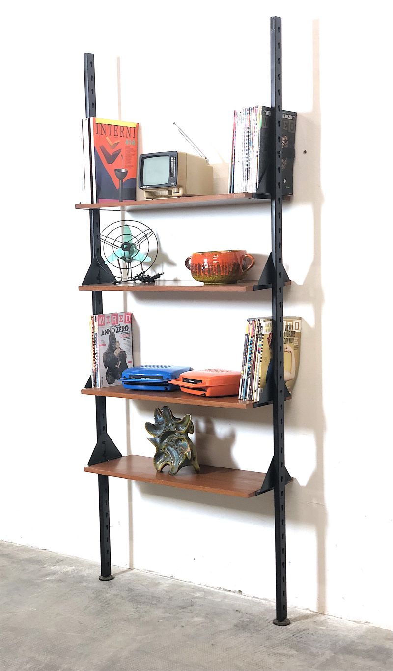 1960s single bay bookcase - Made in Italy -