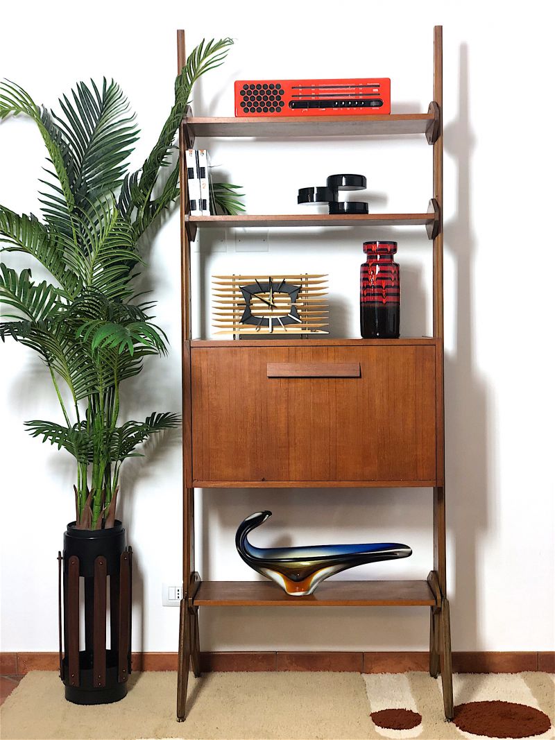 Libreria Bifacciale 1 campate Anni 60 Made in Italy