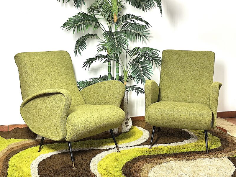 Coppia di poltrone Vintage Anni 50 By ISA BERGAMO - Made in Italy -