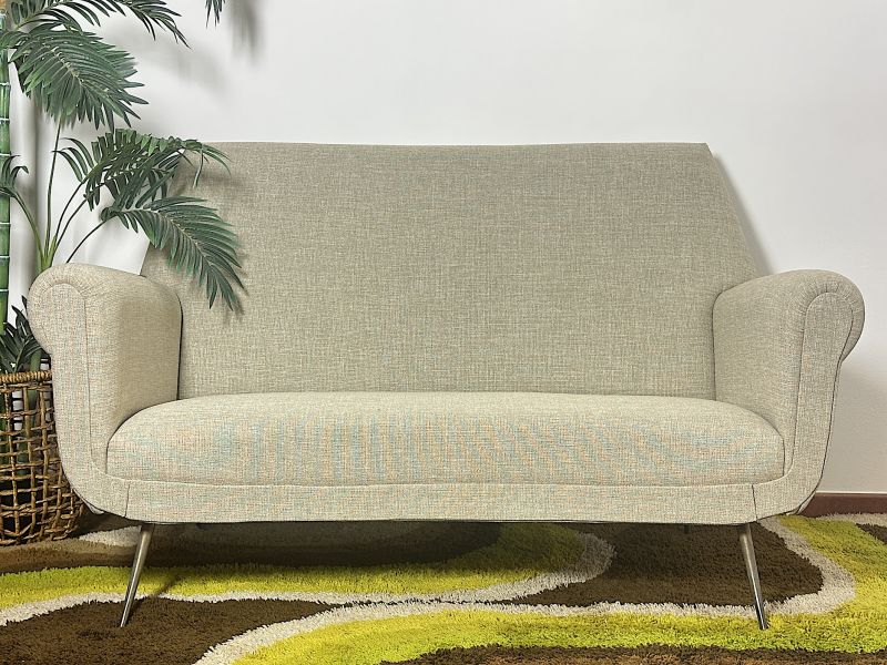 Divano 2 posti Anni 50 Design Gigi Radice By Minotti Made in Italy