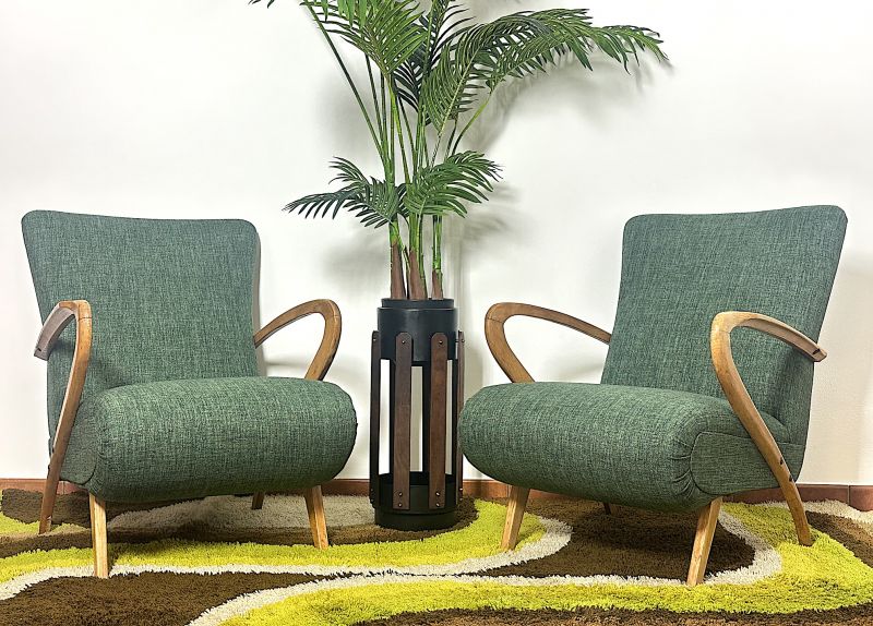 Coppia di Poltrone di Guglielmo Ulrich Vintage Anni 40  - Made in Italy -