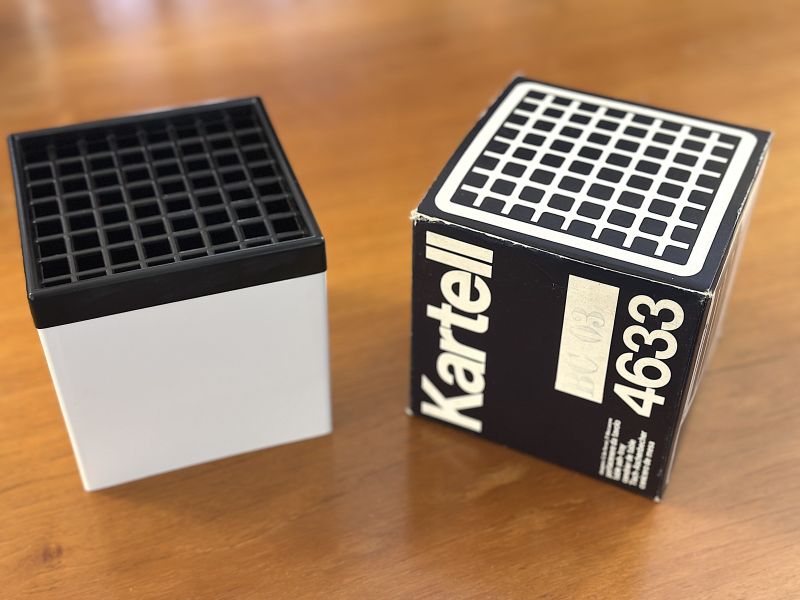 Posacenere Kartell Modello 4633 White Anni 70 Made in Italy