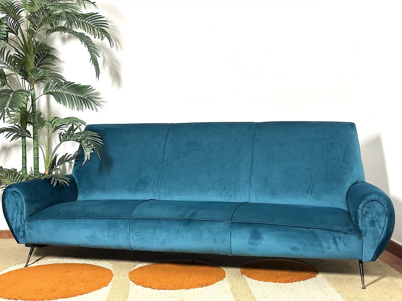 Divano 3 Posti Vintage design Gigi Radice per Minotti, anni '60 Made in Italy