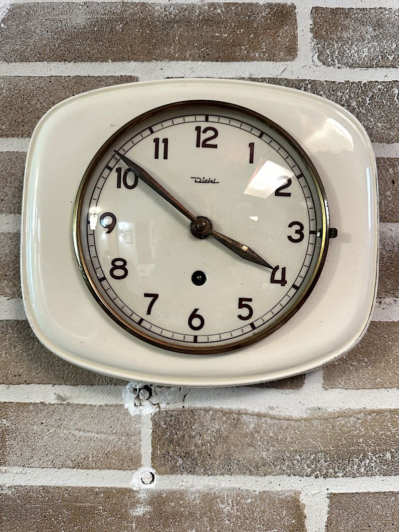 Orologio da parete Diehl anni 50 Made in Germany