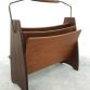 Teack magazine rack 1960s Made in Italy