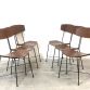 Set of 6 Chairs 1950s Design AUGUSTO BOZZI - Made in Italy -