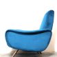 LADY ARMCHAIR Blue Cobalt 1950s Design Marco Zanuso Made in Italy