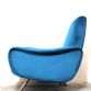 LADY ARMCHAIR Blue Cobalt 1950s Design Marco Zanuso Made in Italy