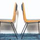 Set of 2 BOOMERANG chairs by Carlo De Carli 1950s Made in Italy