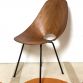 Bent Plywood Chair 1950s Design VITTORIO NOBILI Made in Italy