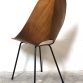 Bent Plywood Chair 1950s Design VITTORIO NOBILI Made in Italy