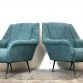 Pair of MINOTTI armchairs 1960s Design Gigi Radice - Made in Italy -