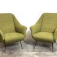 Pair of Armchairs designed by Gigi Radice for Minotti, 1960s Made in Italy