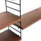 Suspended Vintage 60s modular bookcase Made in Italy