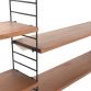 Suspended Vintage 60s modular bookcase Made in Italy