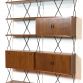 Vintage 2 Bay Freestanding Bookcase By ISA BERGAMO 1960s -Made in Italy-