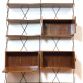 Vintage 2 Bay Freestanding Bookcase By ISA BERGAMO 1960s -Made in Italy-