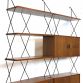 Vintage 2 Bay Freestanding Bookcase By ISA BERGAMO 1960s -Made in Italy-