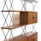 Vintage 2 Bay Freestanding Bookcase By ISA BERGAMO 1960s -Made in Italy-