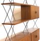 Vintage 2 Bay Freestanding Bookcase By ISA BERGAMO 1960s -Made in Italy-