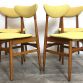 Set di 4 Sedie in Faggio Lt.Yellow Vintage Anni 60 Design SCANDINAVO - Made in Italy-