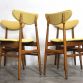 Set di 4 Sedie in Faggio Lt.Yellow Vintage Anni 60 Design SCANDINAVO - Made in Italy-