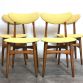 Set di 4 Sedie in Faggio Lt.Yellow Vintage Anni 60 Design SCANDINAVO - Made in Italy-