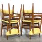 Set di 4 Sedie in Faggio Lt.Yellow Vintage Anni 60 Design SCANDINAVO - Made in Italy-