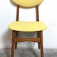 Set di 4 Sedie in Faggio Lt.Yellow Vintage Anni 60 Design SCANDINAVO - Made in Italy-