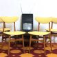 Set di 4 Sedie in Faggio Lt.Yellow Vintage Anni 60 Design SCANDINAVO - Made in Italy-