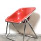 Armchair PLONA (RED) By GIANCARLO PIRETTI for ANONIMA CASTELLI Made in Italy