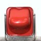 Armchair PLONA (RED) By GIANCARLO PIRETTI for ANONIMA CASTELLI Made in Italy