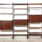 Modular bookcase with 3 bays Vintage 60s Design FRANCO & NORI - Made in Italy -