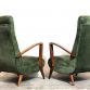Pair of Vintage 1940s Armchairs - Made in Italy -