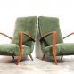 Pair of Vintage 1940s Armchairs - Made in Italy -
