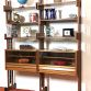 Vintage 2-bay Teack Bookcase from the 1960s - Made in Italy -