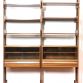 Vintage 2-bay Teack Bookcase from the 1960s - Made in Italy -