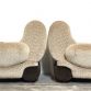 Pair of SPACE AGE 70's armchairs - Made in Italy -