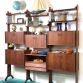 Vintage 3-bay bookcase Design VITTORIO DASSI 1960s Made in Italy